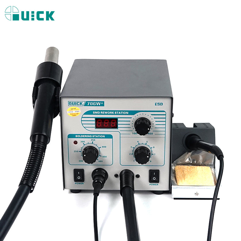 QUICK 706W+ 2 in 1 Rework and soldering station 110V/220V