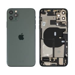 Genuine iPhone 11 Pro Max - Rear Housing Assembly With Parts - Midnight Green - Reclaimed - Grade A - CE Mark