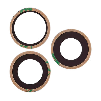 iPhone 16 Pro - 16 Pro Max - Rear Camera Lens With Adhesive - 3 Pieces - Sapphire Glass