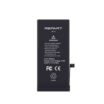 For iPhone 11 - Battery Replacement High Capacity - 3650 mAh - REPART PRIME