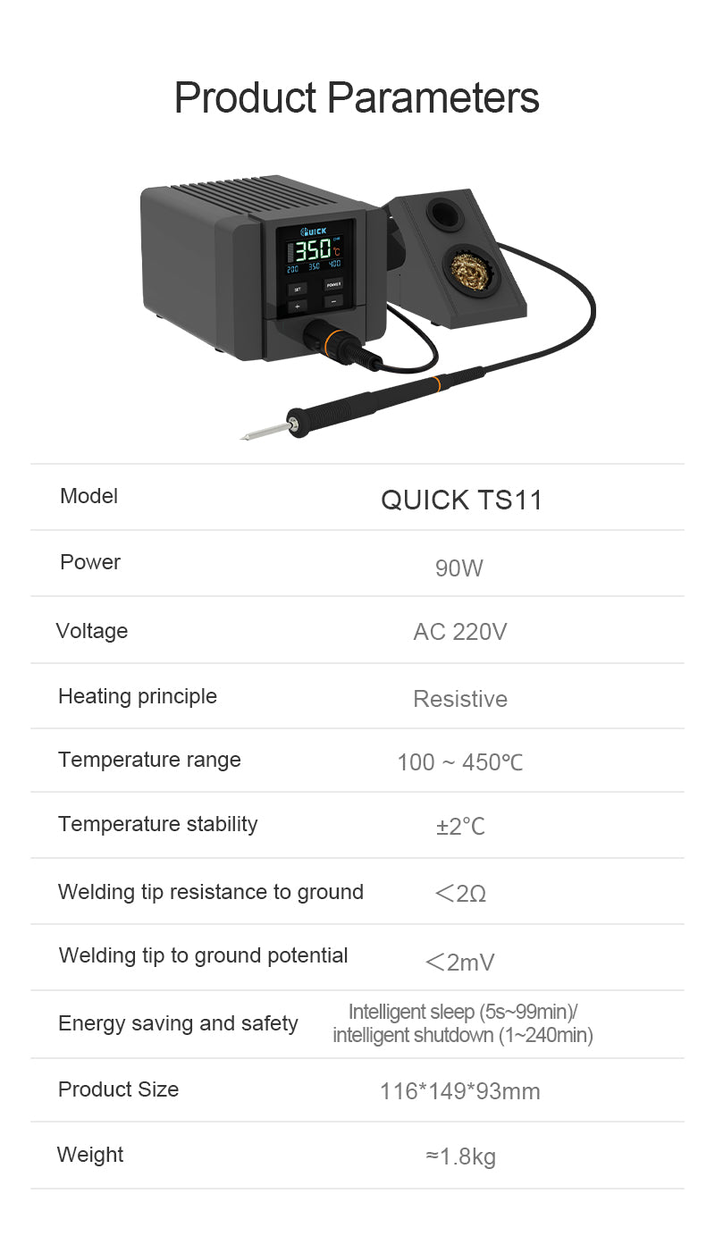 QUICK TS11 Smart precision soldering station