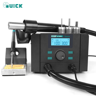 QUICK 8786D+ desoldering station soldering station Double station 2 in 1 rework station 110v/220v