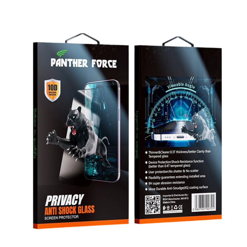 PANTHER FORCE ANTI-SHOCK SCREEN PROTECTOR WITH PRIVACY FOR IPHONE X/XS/XR TO 16PROMAX