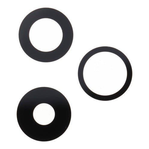 For iPhone 14 Pro - 14 Pro Max - Rear Camera Lens With Adhesive - 3 Pieces - Sapphire Glass