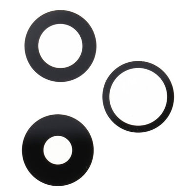 For iPhone 14 Pro - 14 Pro Max - Rear Camera Lens With Adhesive - 3 Pieces - Sapphire Glass