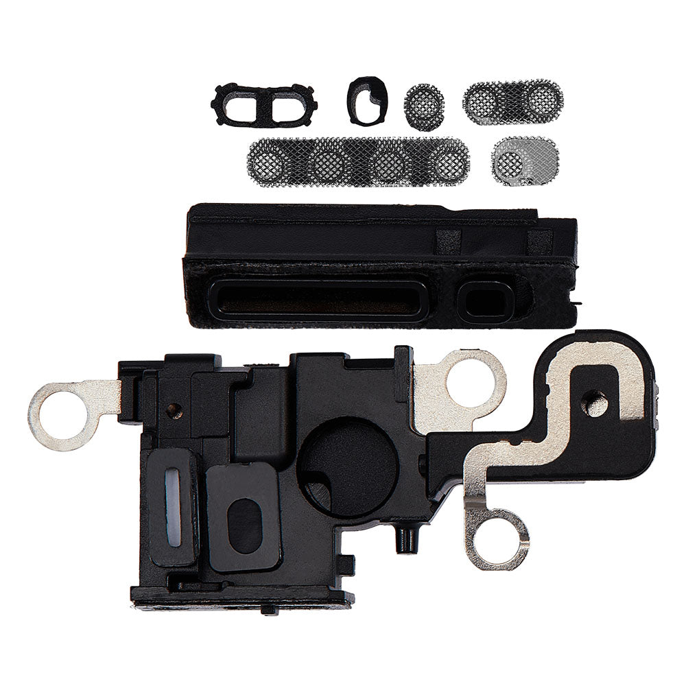For iPhone 15 - Loudspeaker & MIC Mesh - Black - 10 Pack