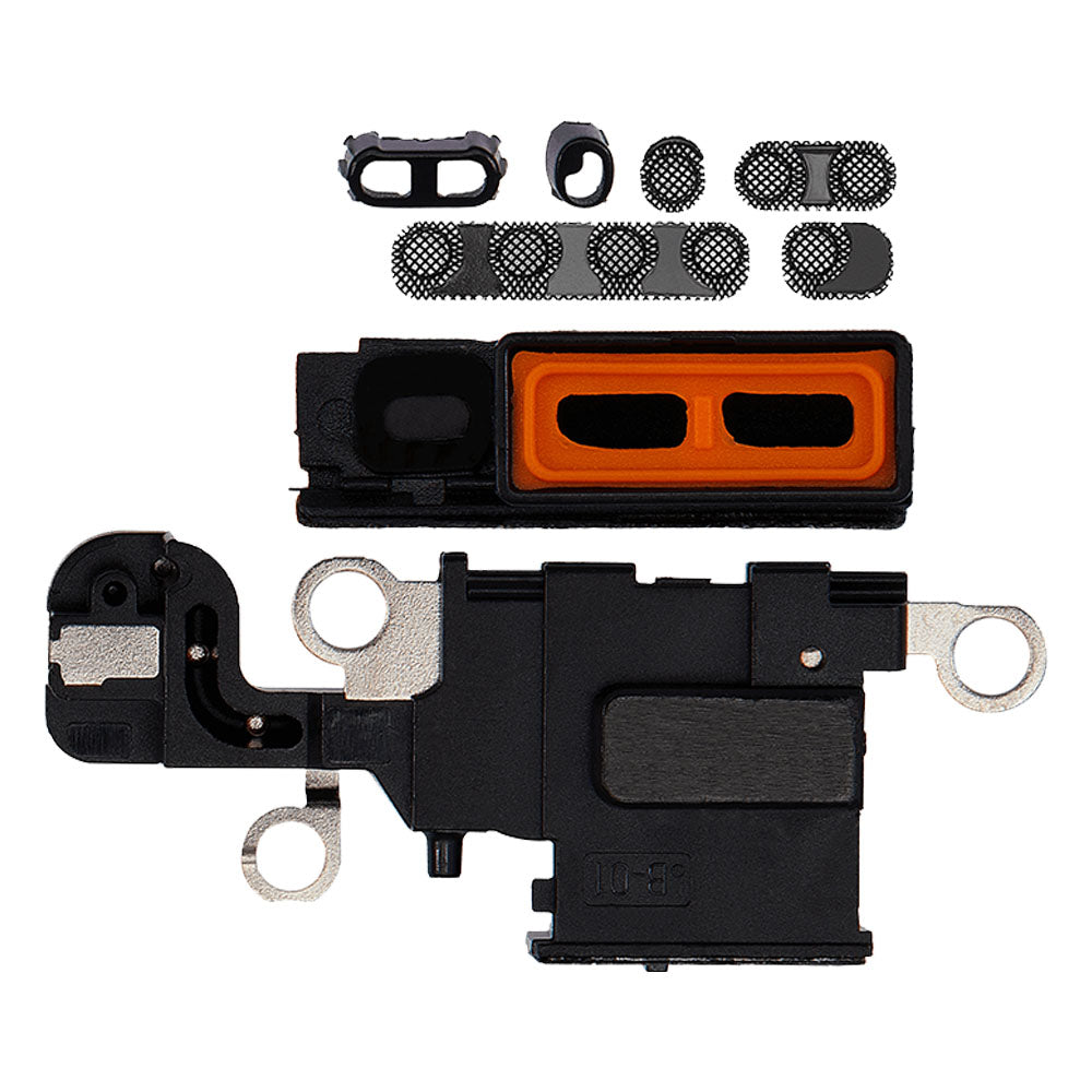 For iPhone 15 - Loudspeaker & MIC Mesh - Black - 10 Pack