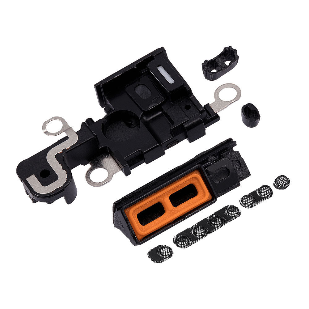 For iPhone 15 - Loudspeaker & MIC Mesh - Black - 10 Pack