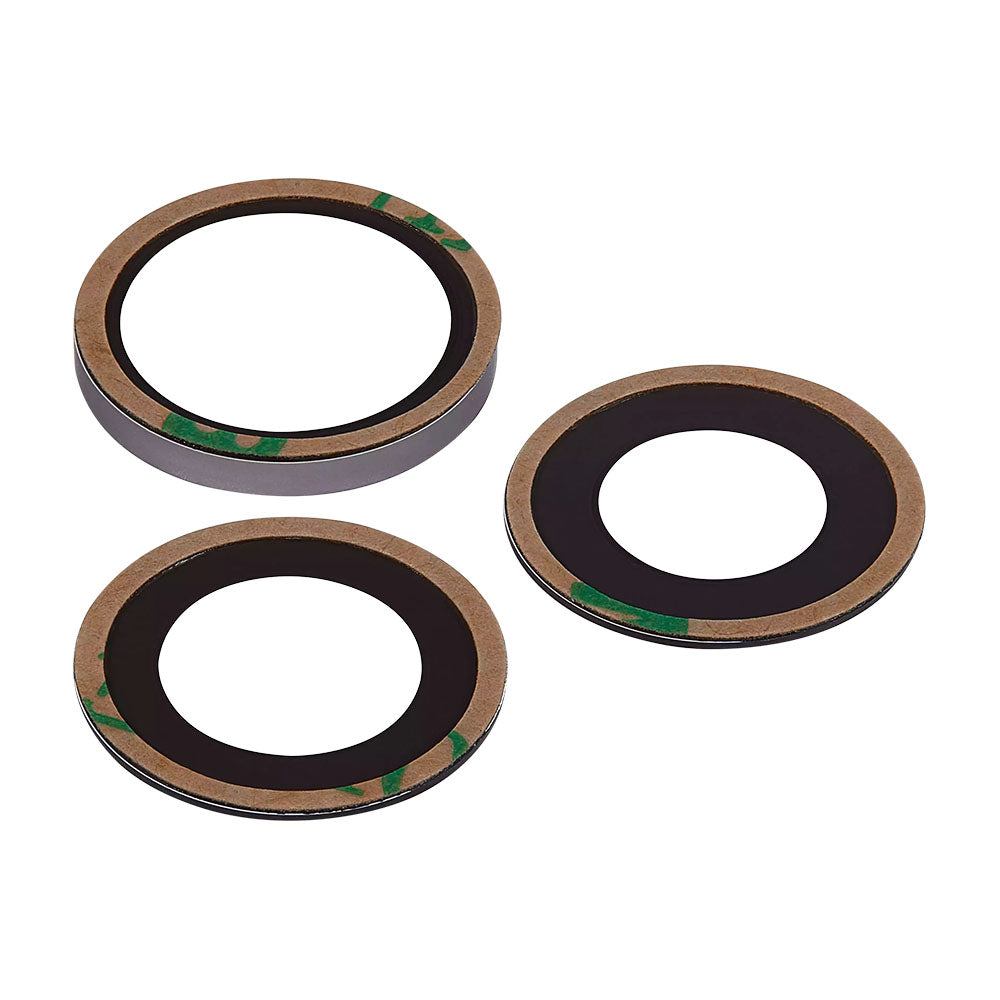 iPhone 16 Pro - 16 Pro Max - Rear Camera Lens With Adhesive - 3 Pieces - Sapphire Glass