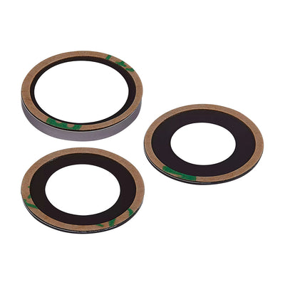 iPhone 16 Pro - 16 Pro Max - Rear Camera Lens With Adhesive - 3 Pieces - Sapphire Glass