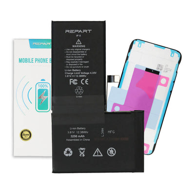 For iPhone X - Battery Replacement High Capacity - 3250 mAh - REPART PRIME