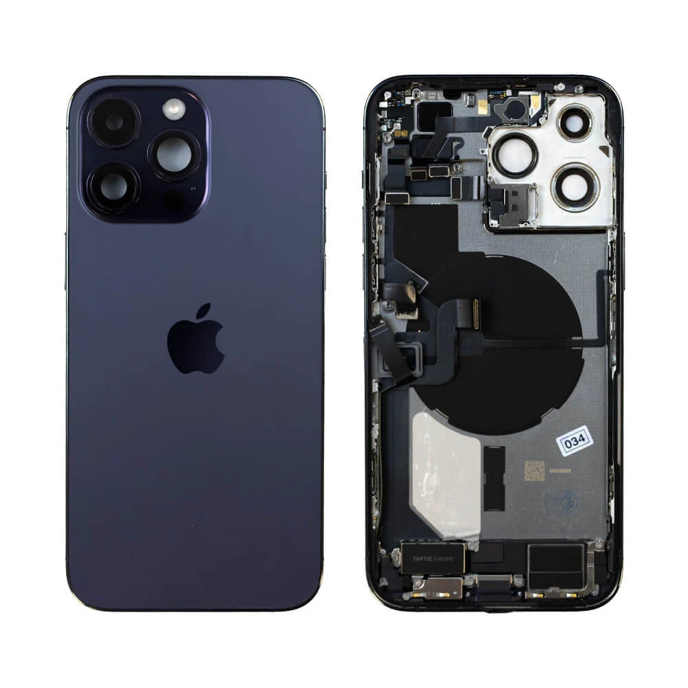 Genuine iPhone 14 Pro Max - Rear Housing Assembly With Parts - Reclaimed - Grade B
