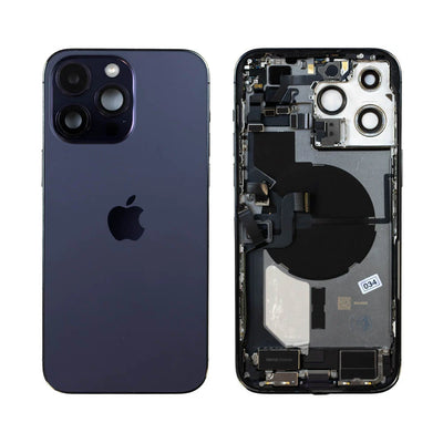 Genuine iPhone 14 Pro Max - Rear Housing Assembly With Parts - Reclaimed - Grade B