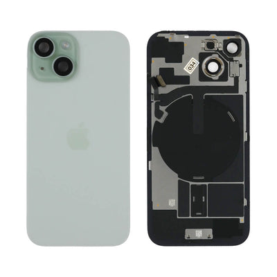 Genuine iPhone 15 - Back Glass With Wireless NFC Charging MagSafe Magnet & Flashlight Flex - Green - Reclaimed - Grade B