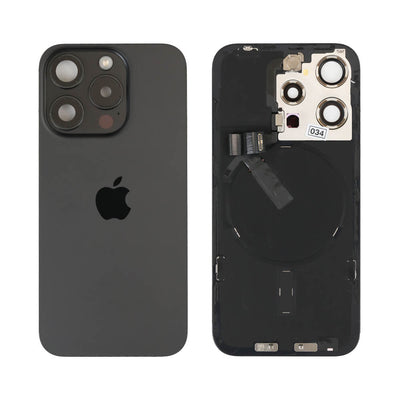 Genuine iPhone 15 Pro - Back Glass With Wireless NFC Charging MagSafe Magnet & Flashlight Flex