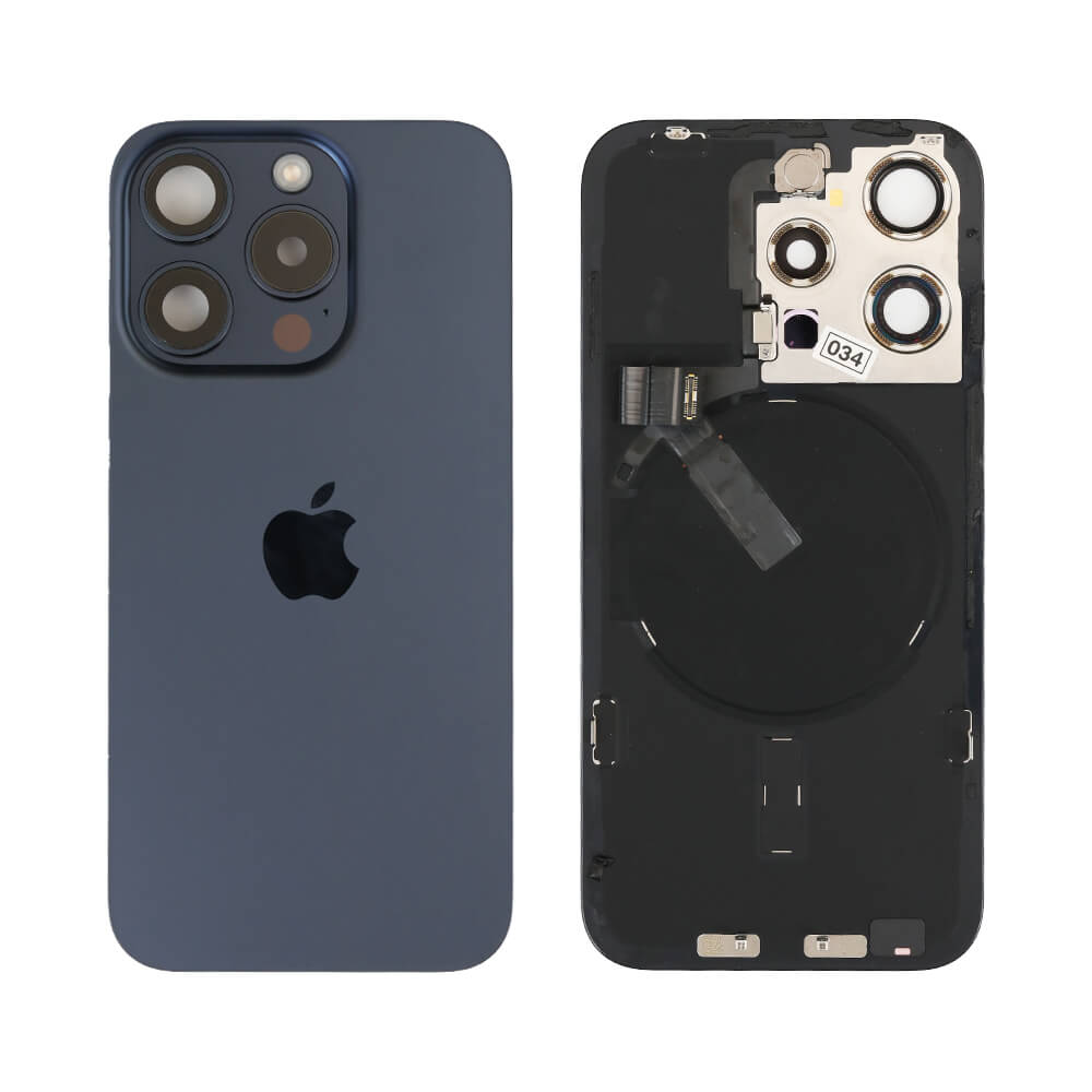 Genuine iPhone 15 Pro - Back Glass With Wireless NFC Charging MagSafe Magnet & Flashlight Flex