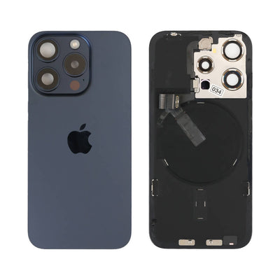 Genuine iPhone 15 Pro - Back Glass With Wireless NFC Charging MagSafe Magnet & Flashlight Flex