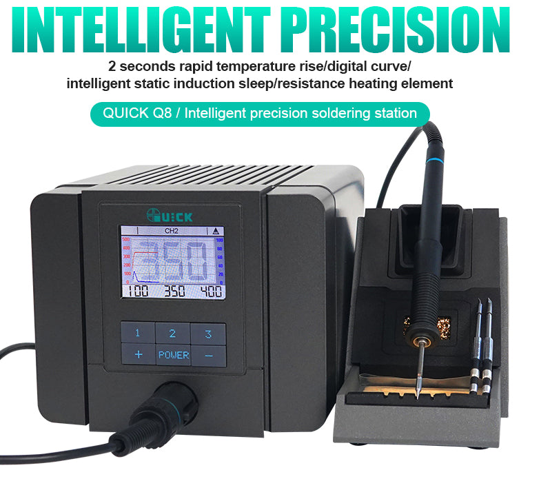 Quick Q8 intelligence precision soldering iron station/110V/220V