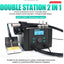 QUICK 8786D+ desoldering station soldering station Double station 2 in 1 rework station 110v/220v