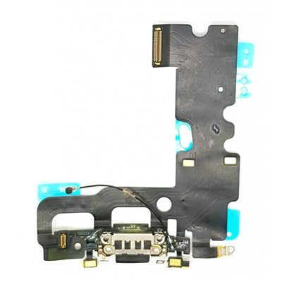 For iPhone 7 - Charge Port Assembly - Black - Premium Quality